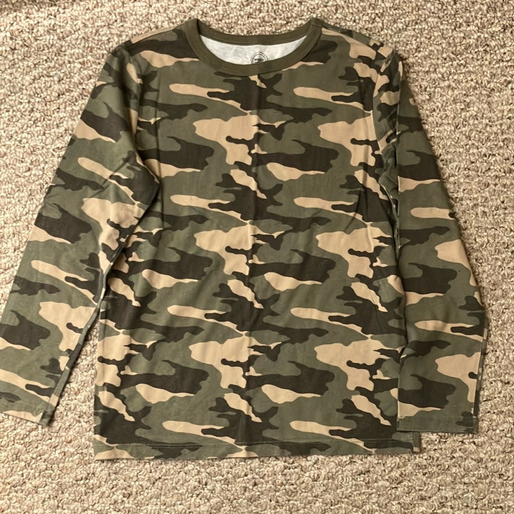 Kids Camouflage Long Sleeve T-Shirt 10/12